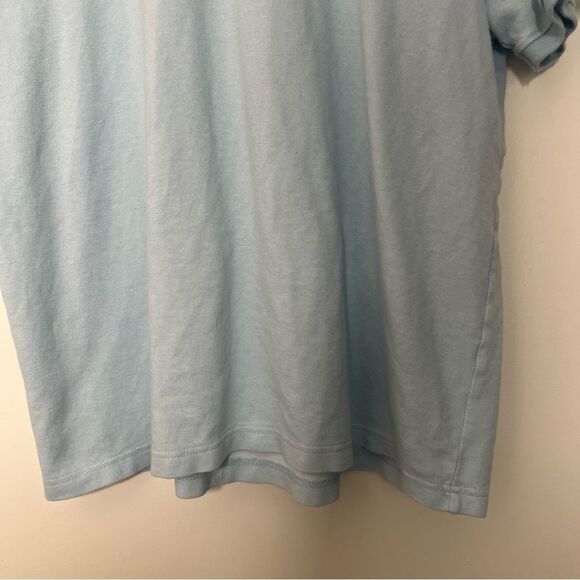 Original Penguin Mens Polo Shirt Size XL Chest Stripe Light Blue Logo Cotton - Picture 3 of 11